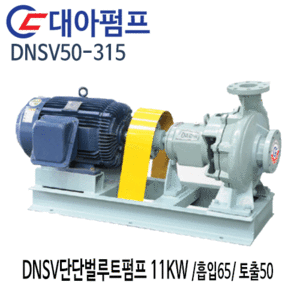 (펌프샵)대아펌프 DNSV50-315 대아단단벌루트펌프 11kw/ 흡입65/ 토출50/ 15마력/ 단단볼류트산업용펌프(견적후 구매가능!!)