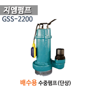 (펌프샵)지엠펌프 GSS-2200 대용량 배수용 수중펌프 수동 3마력 2.2kw 단상 구경65A(GSS-2200/ GSS2200/건축토목용배수용펌프,침수용펌프,농업용공업용급수배수용,빌딩건물지하실배수,위생급수용,양식장배수,물탱크청소용)