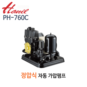 (펌프샵)한일펌프 PH-760C 정압식가정용펌프 1마력 토출40A흡입32A 단상 자동펌프 (PH 760C/ PH760C/ 가정용가압펌프,얕은우물용펌프,급탕기가압용)