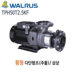 (펌프샵)왈러스펌프 TPH50T2.5KF 횡형다단펌프 주물펌프 삼상(TPH52T-2.5KF) 견적후구매가능